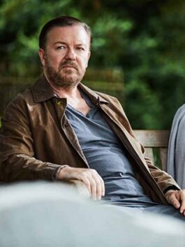 Ricky Gervais After Life S03 Brown Jacket