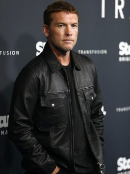 Transfusion Sam Worthington Black Leather Jacket