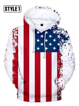 USA Independence Day 3D Hoodie
