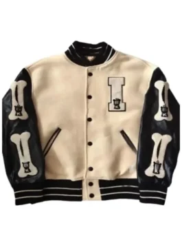 Sang-yi Lee wearing the blue varsity jacket from the 2023 Netflix series Bloodhounds.