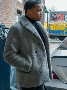 Power Book II Ghost S03 Tariq St. Patrick Shearling Coat