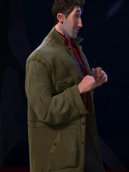 Spider Man Into the Spider-Verse Peter B Parker Green Coat