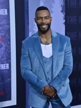 The Mother 2023 Omari Hardwick Blue Blazer