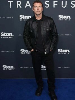 Transfusion Sam Worthington Black Leather Jacket
