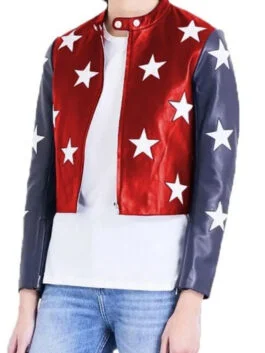 Womens Independence Day Cropped Jacket