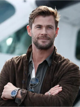 Extraction 2 Chris Hemsworth Brown Leather Jacket