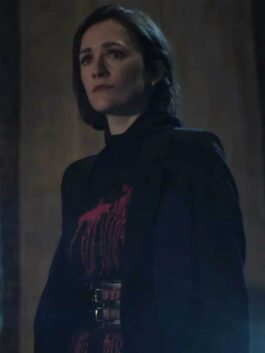 You TV Series S04 Kate Galvin Black Wrap Coat