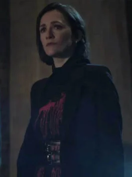You TV Series S04 Kate Galvin Black Wrap Coat