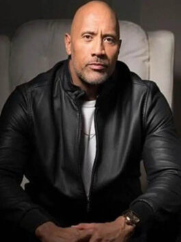 Dwayne Johnson Jungle Cruise Black Leather Jacket