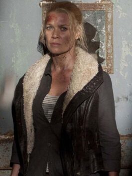 Andrea Laurie Holden The Walking Dead Fur Vest