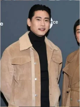 Past Lives 2023 Teo Yoo Suede Jacket