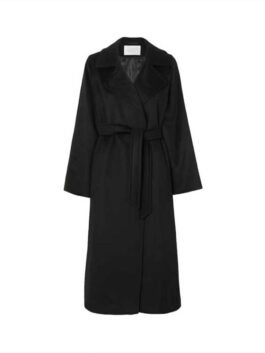 You TV Series S04 Kate Galvin Black Wrap Coat