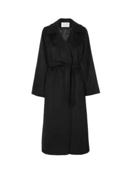 You TV Series S04 Kate Galvin Black Wrap Coat