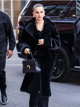 Rare Beauty Event 2023 Selena Gomez Vegan Fur Coat