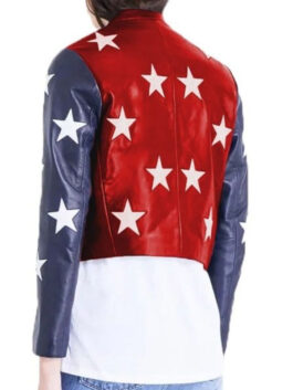 Womens Independence Day Cropped Jacket