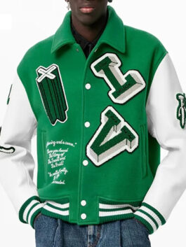 Louis Vuitton Green Varsity Jacket