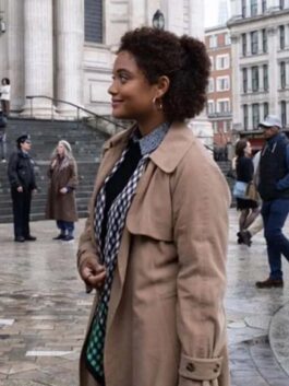 The Flash 2023 Iris West Brown Coat