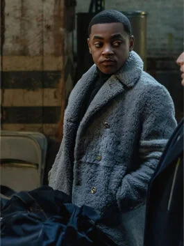 Power Book II Ghost S03 Tariq St. Patrick Shearling Coat