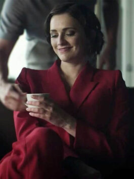 You S04 Kate Galvin Red Asymmetric Blazer