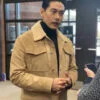 Past Lives 2023 Teo Yoo Suede Jacket
