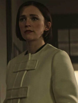 You TV Series S04 Charlotte Ritchie White Wool Coat
