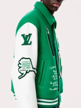 Louis Vuitton Green Varsity Jacket