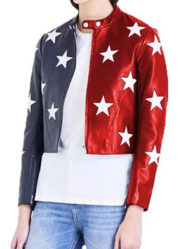 Womens Independence Day Cropped Jacket