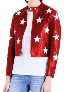 Womens Independence Day Cropped Jacket