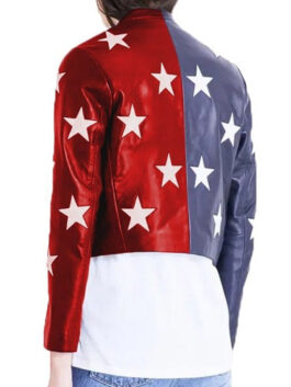 Womens Independence Day Cropped Jacket