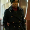 Luther The Fallen Sun Cynthia Erivo Black Wool Coat