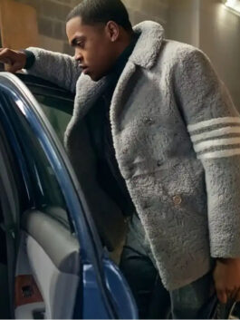 Power Book II Ghost S03 Tariq St. Patrick Shearling Coat