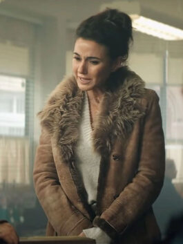 Superman and Lois Emmanuelle Chriqui Suede Coat