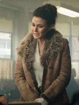 Superman and Lois Emmanuelle Chriqui Suede Coat