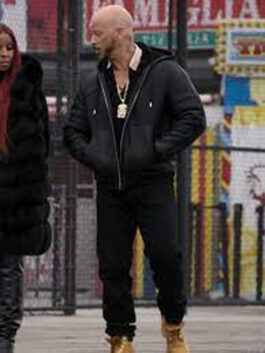 Power Book II Ghost S02 Lorenzo Tejada Hooded Leather Jacket