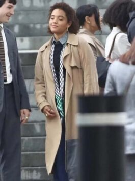 The Flash 2023 Iris West Brown Coat