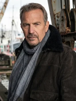 Kevin Costner 3 Days To Kill Ethan Renner Suede Leather Jacket