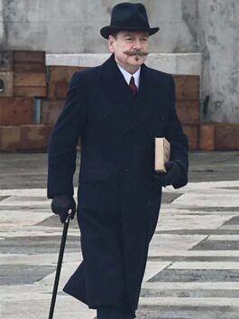 A Haunting in Venice Kenneth Branagh Blue Trench Coat