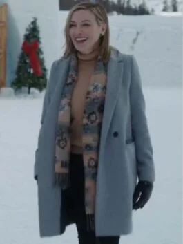 A Royal Christmas Crush 2023 Katie Cassidy Coat