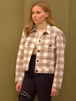 Accused 2023 Bebe Wood Checked Jacket