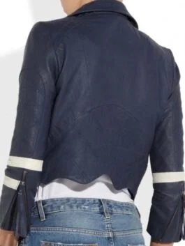 Agents of Shield Chloe Bennet Blue Leather Jacket