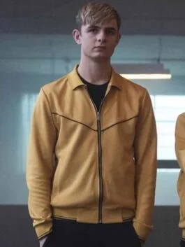 Alex Rider Otto Farrant Yellow Bomber Jacket