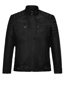 Andrew Tate Black Leather Jacket