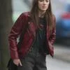 Bank Of Dave 2023 Phoebe Dynevor Leather Jacket