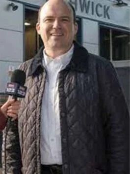 Bank Of Dave 2023 Rory Kinnear Diamond Quilted Jacket