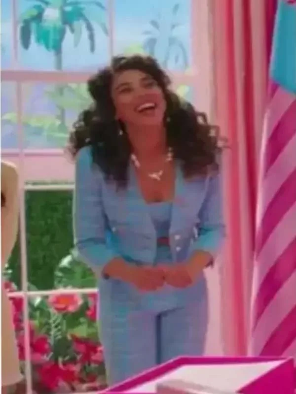 Barbie 2023 Alexandra Shipp Cropped Tweed Jacket