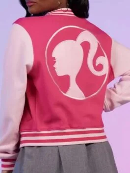 Barbie Embroidered Varsity Jacket