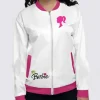Barbie Racer Varsity Jacket (front)
