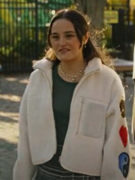 Bupkis 2023 Chase Sui Wonders White Fur Jacket