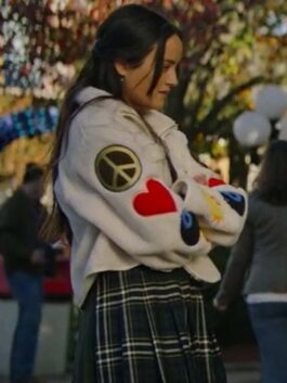 Bupkis 2023 Chase Sui Wonders White Fur Jacket