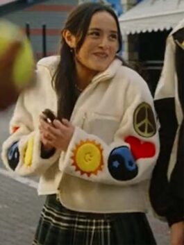 Bupkis 2023 Chase Sui Wonders White Fur Jacket